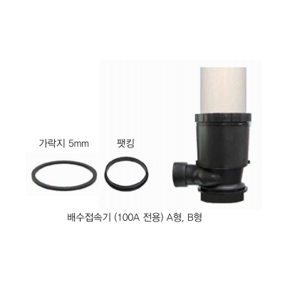 층상배관용 배수접속기